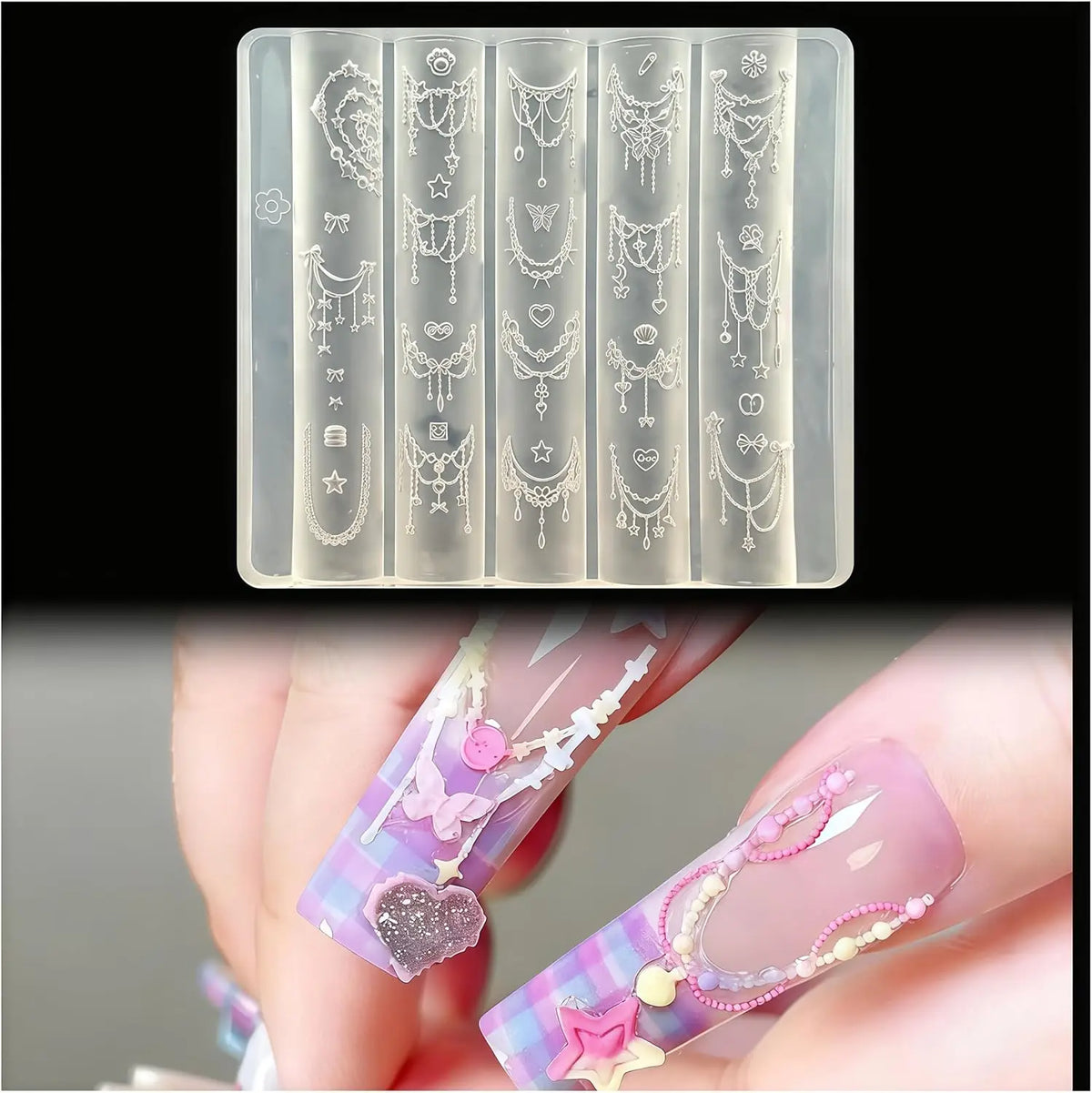 Silicone Molds Gel Nail Art — Swuffy