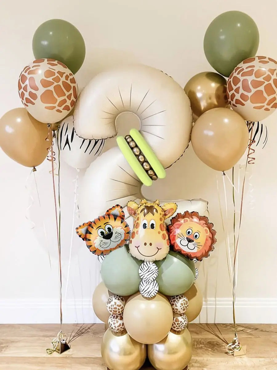 Jungle Retro Animal Balloons Kids — Swuffy