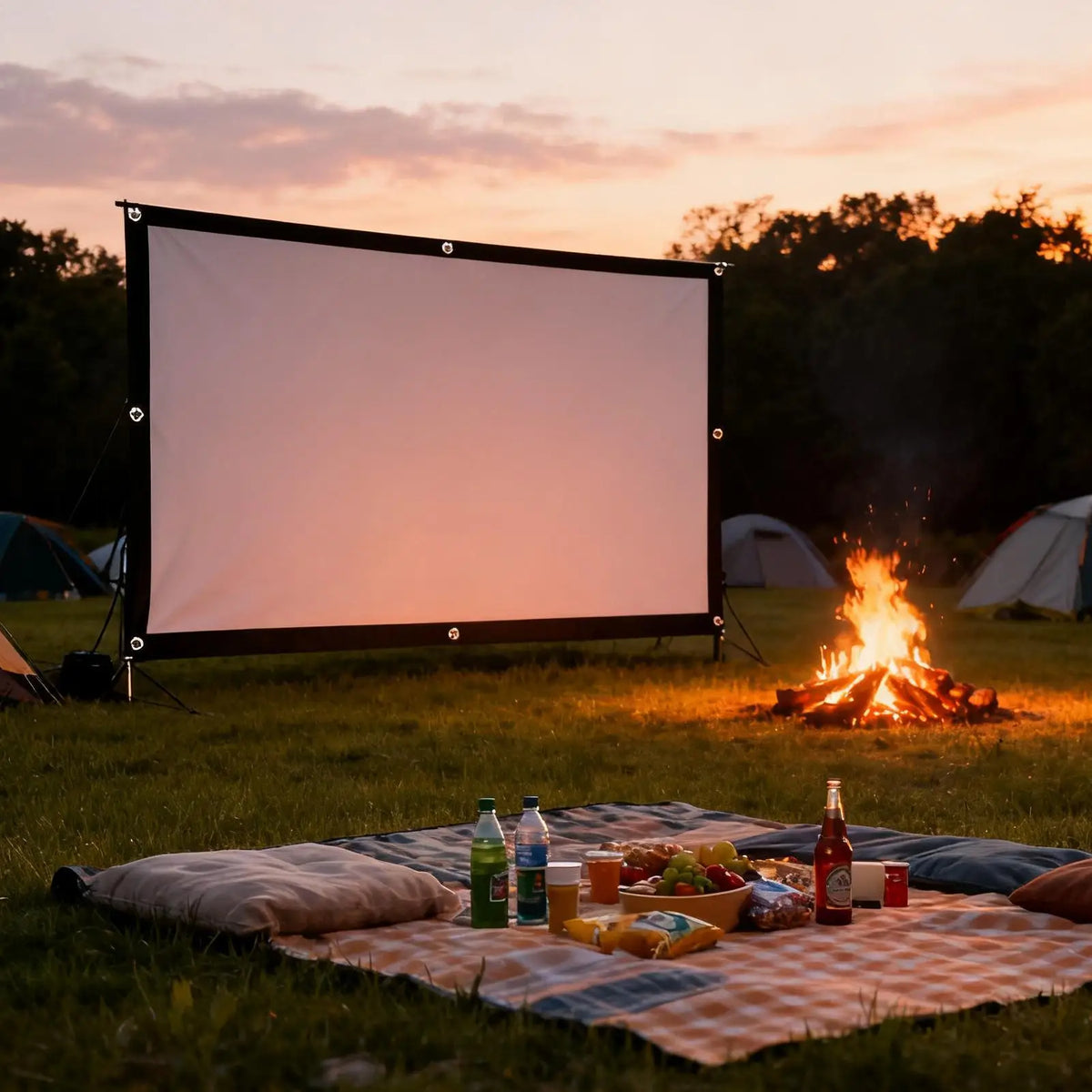 Outdoor Projector Screen Foldable Video — Swuffy