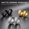 Textured Hoop Earrings Hypoallergenic Medical — Swuffy