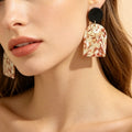 Boho Geometric Polymer Clay Earrings — Swuffy