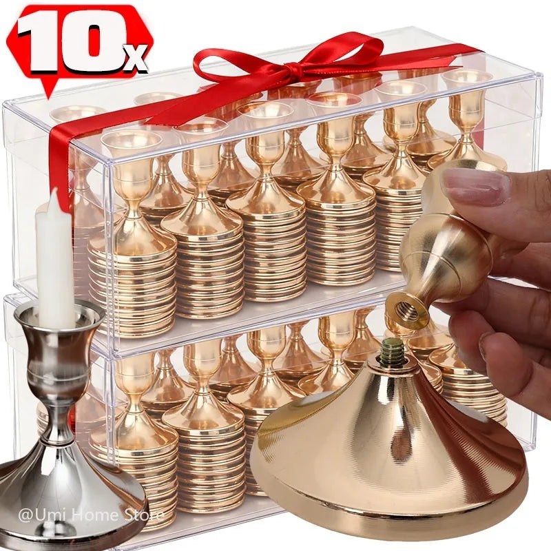 Taper Candle Holder Vintage Metal — Swuffy