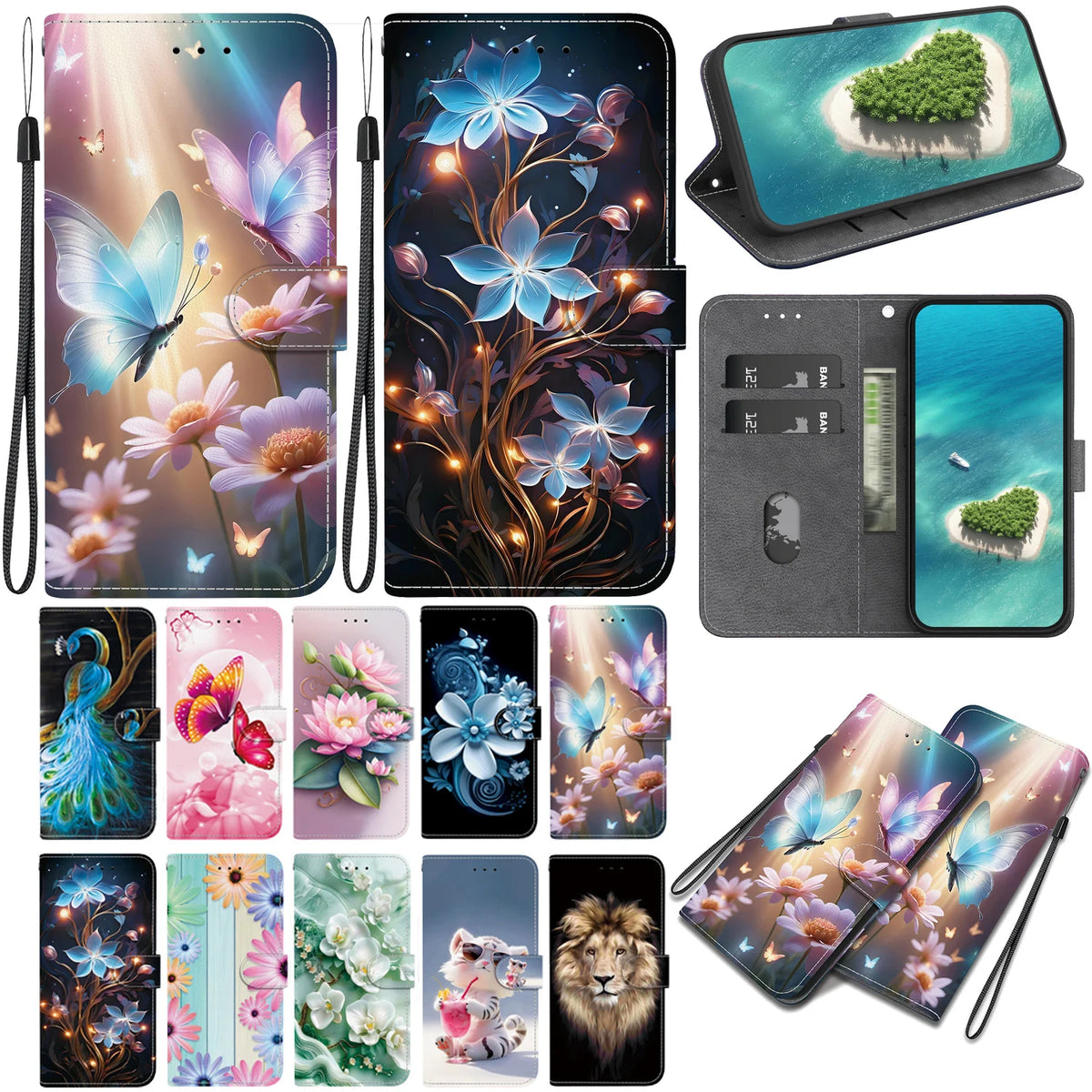 Stand Flip Wallet Case Motorola — Swuffy