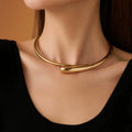 Punk Simple Irregular Torques Choker — Swuffy