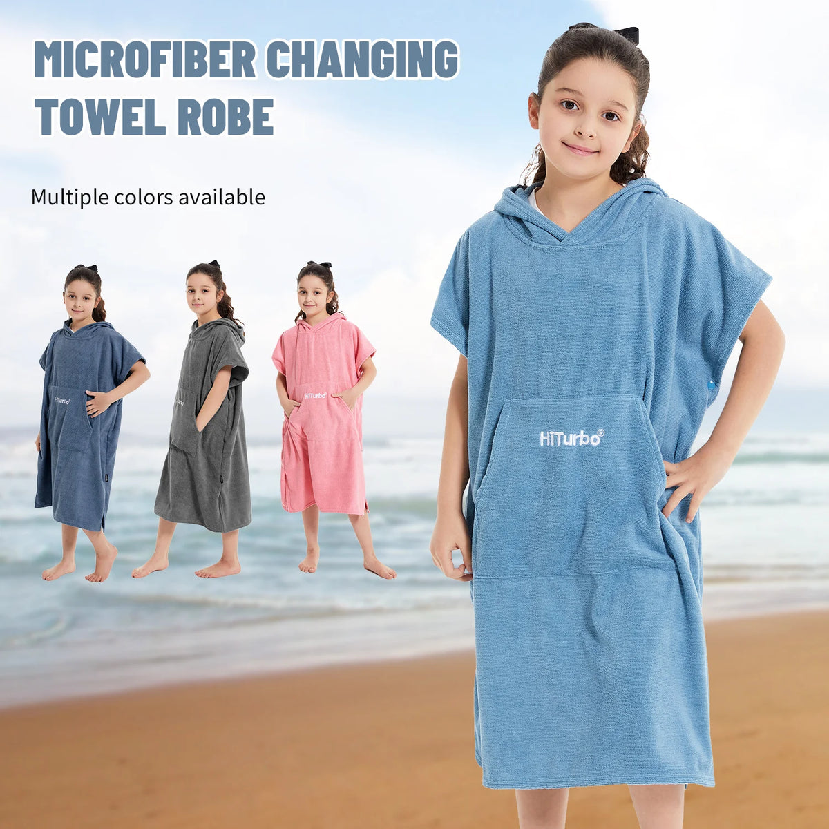 Hiturbo Kids Swimming Hooded Towel — Swuffy