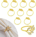 Reusable Napkin Rings Green Leaf — Swuffy