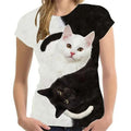 Printed Mysterious Cat Shirt Animal — Swuffy