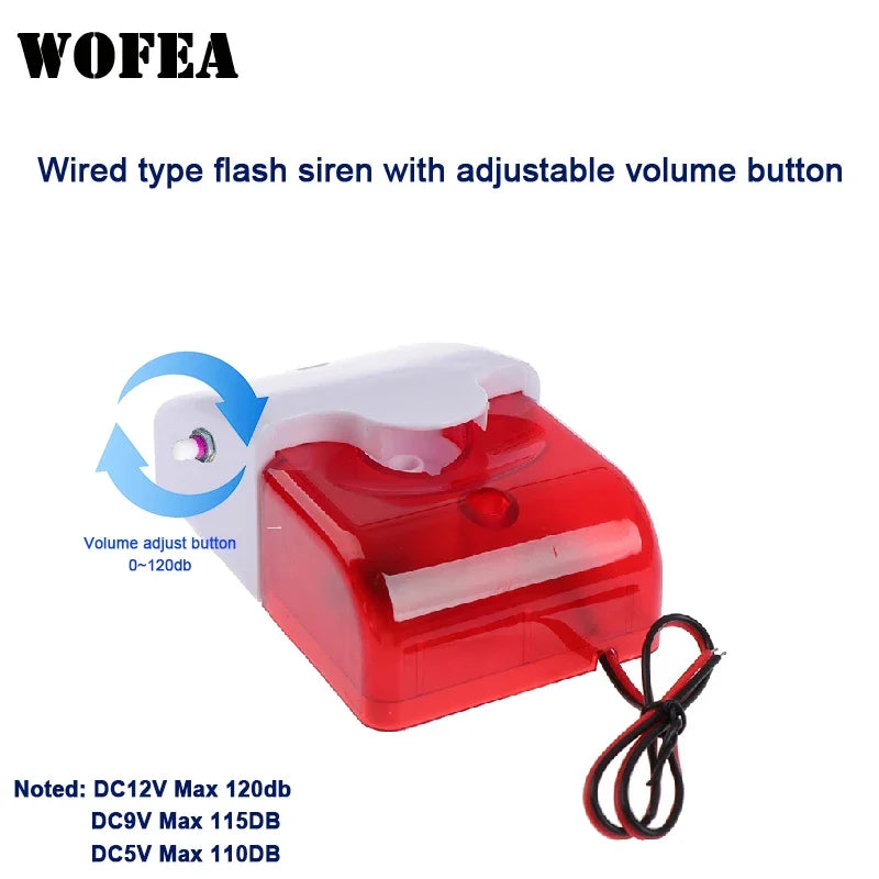 Wired Flash Siren Adjustable Volume — Swuffy