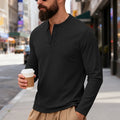 Long Sleeve Henley Shirts Spring — Swuffy