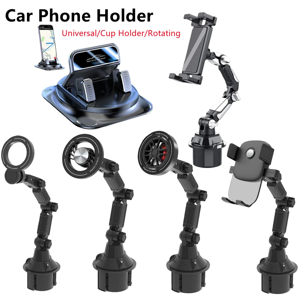 Car Cup Phone Holder Magnetic — Swuffy