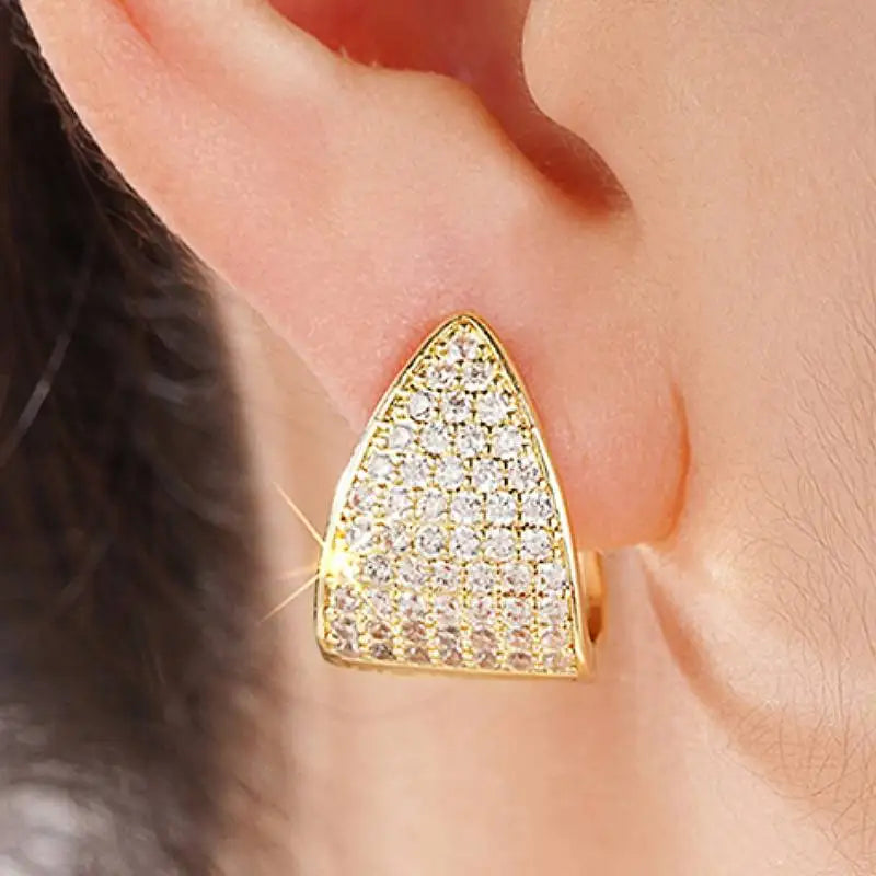 Huitan Unique Design Hoop Earrings — Swuffy