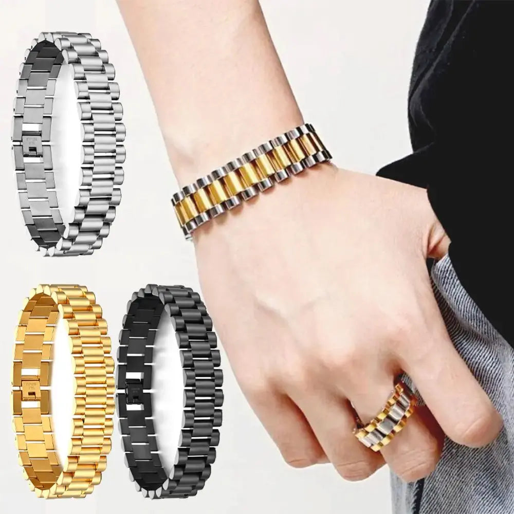 Watchband Bracelets Vintage Gold Plated — Swuffy