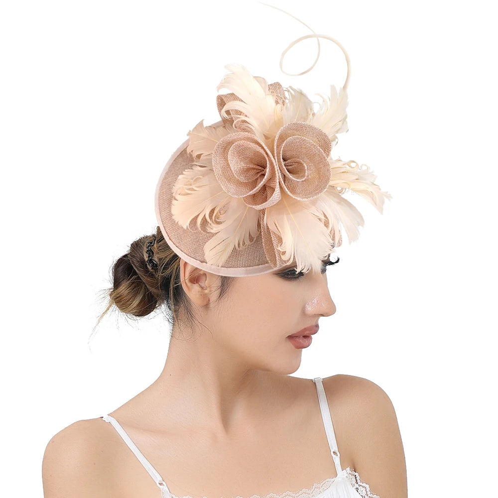 Wedding Feather Fascinator — Swuffy