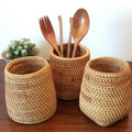 Weaving Pen Holder Stationery Makeup — Swuffy