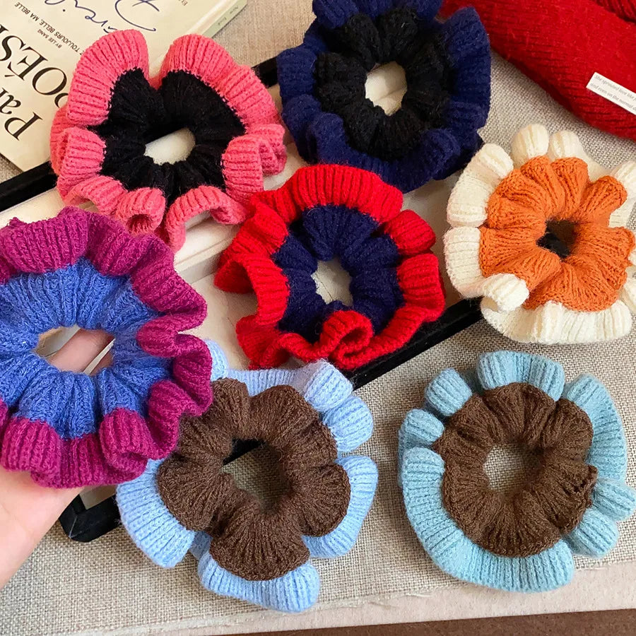 Styles Large Knitted Hair Scrunchies — Swuffy