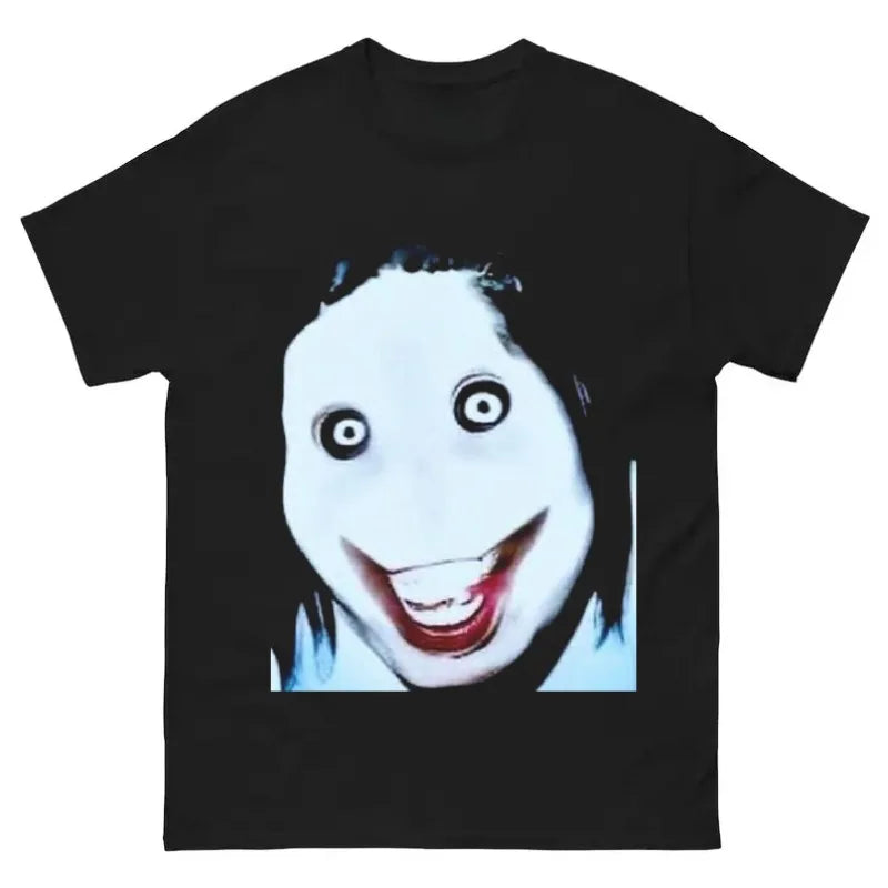 Nuvora Jeff Killer T-Shirt Creepypasta Horror Meme Graphic — Nuvora