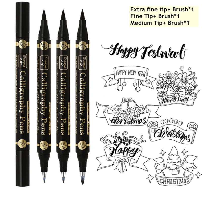Double Head Hand Lettering Pens — Swuffy
