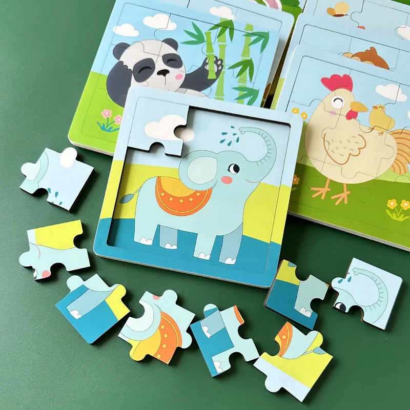 Wooden Puzzle Toy Educational Cognitive — Swuffy