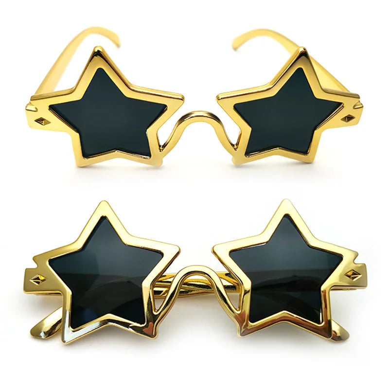 Star Sunglasses Silver Polygon Sun — Swuffy