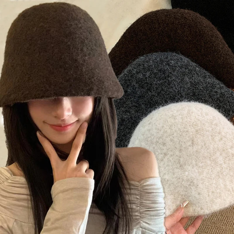 Retro Dome Wool Felt Bucket — Swuffy