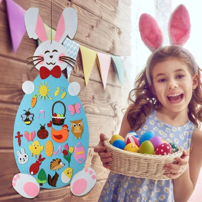 Felt Easter Rabbit Pendant Eggs — Swuffy
