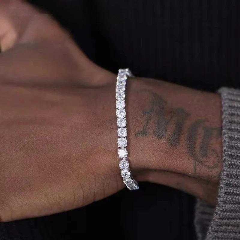 Sterling Silver Tennis Bracelet Cubic — Swuffy