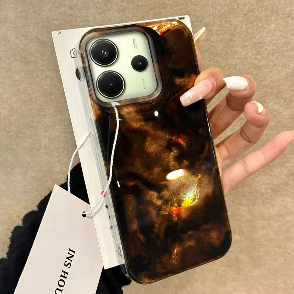 Black Brown Tortoiseshell Amber Phone — Swuffy
