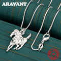 Sterling Silver Pony Pendant Necklace — Swuffy