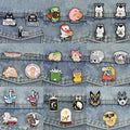 Animal Enamel Pin Set — Swuffy