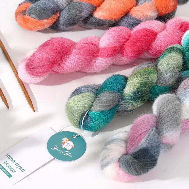 Gradient Rainbow Wool Mohair Yarn — Swuffy