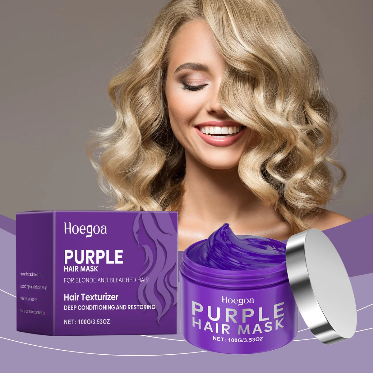 Purple Keratin Hair Mask Repair — Swuffy