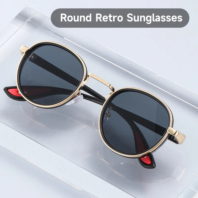 Round Retro Sunglasses Sunnies Brand — Swuffy