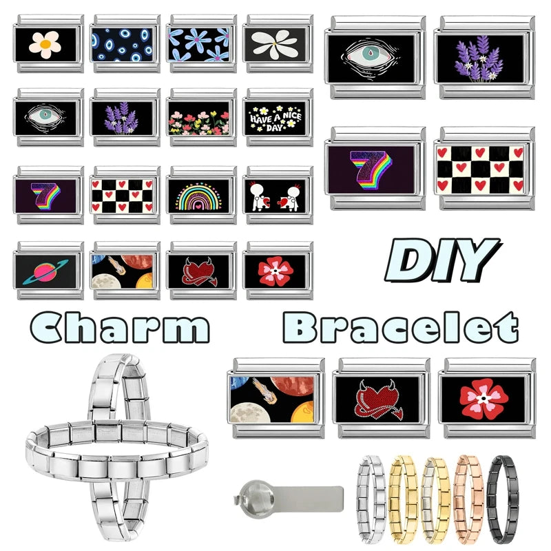 Black Series Charm Italian Links — Swuffy