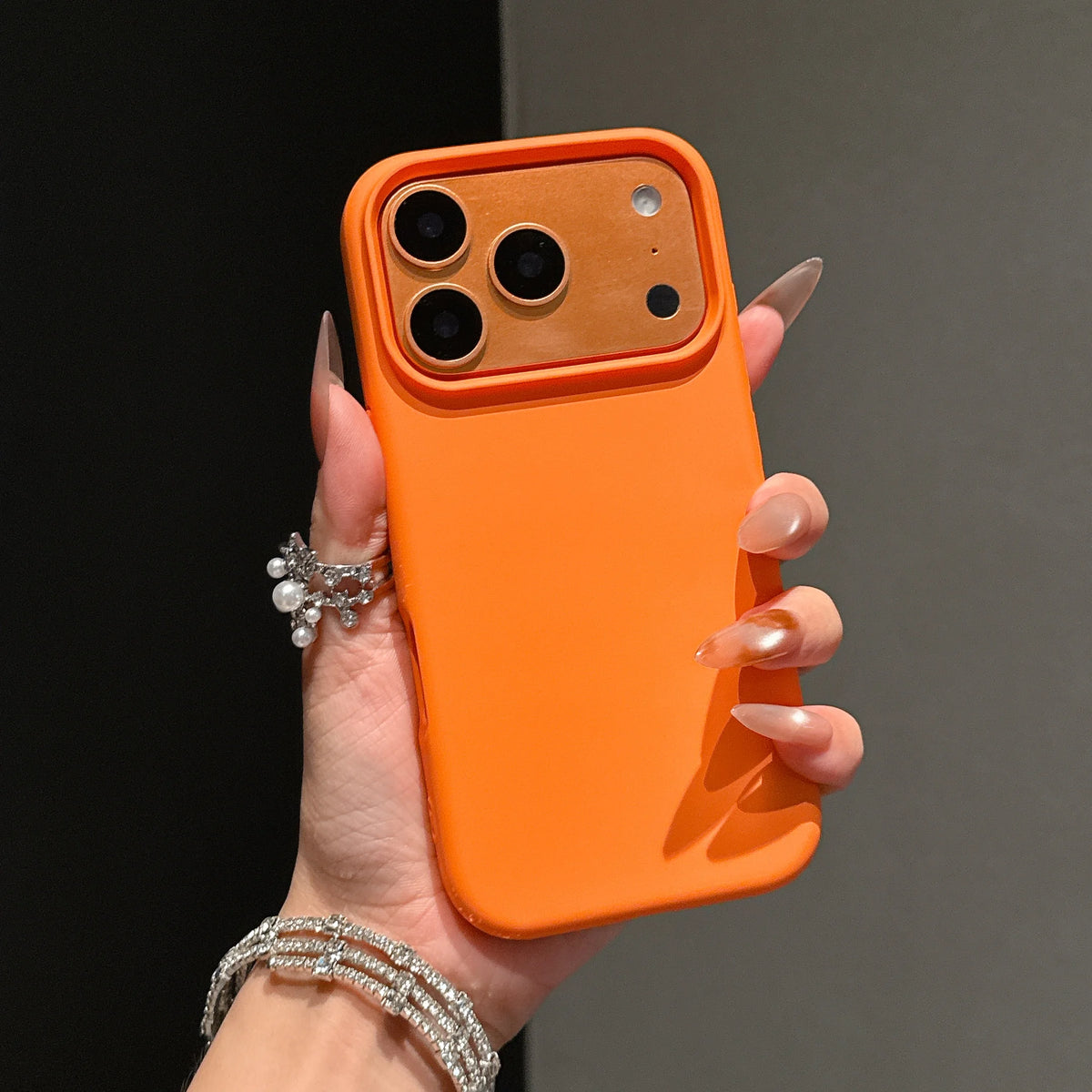 Liquid Silicone Orange Case Iphone — Swuffy