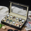 PU Leather Watch Organizer Box — Swuffy