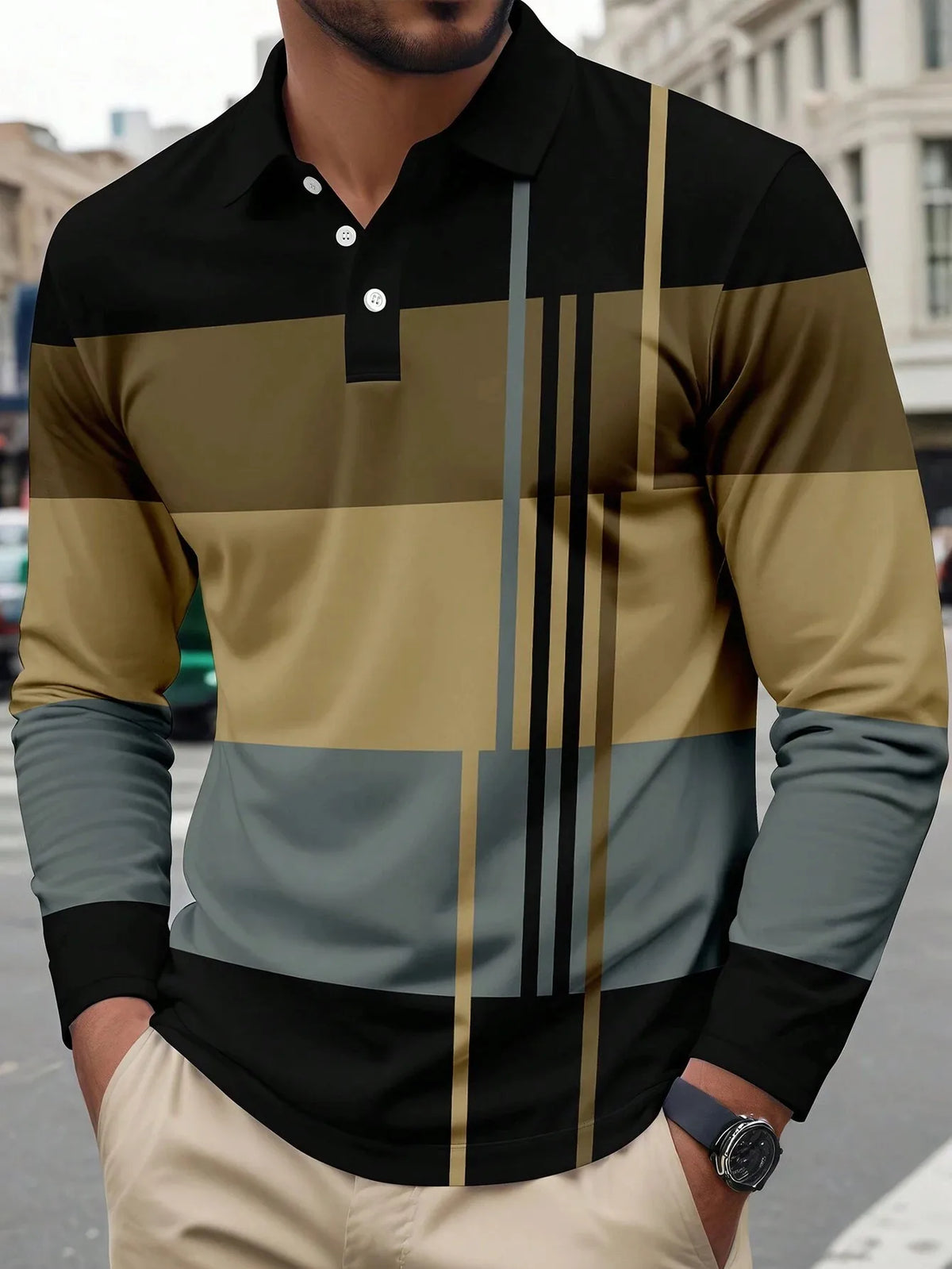 Long Sleeved Polo Shirt Spring — Swuffy