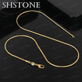 Gold Snake Chain Necklace Simple — Swuffy
