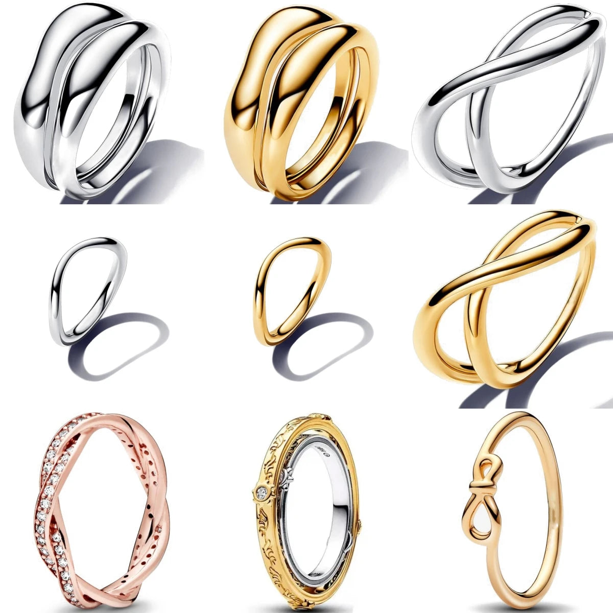 Silver Ring Geometric Design Minimalist — Swuffy