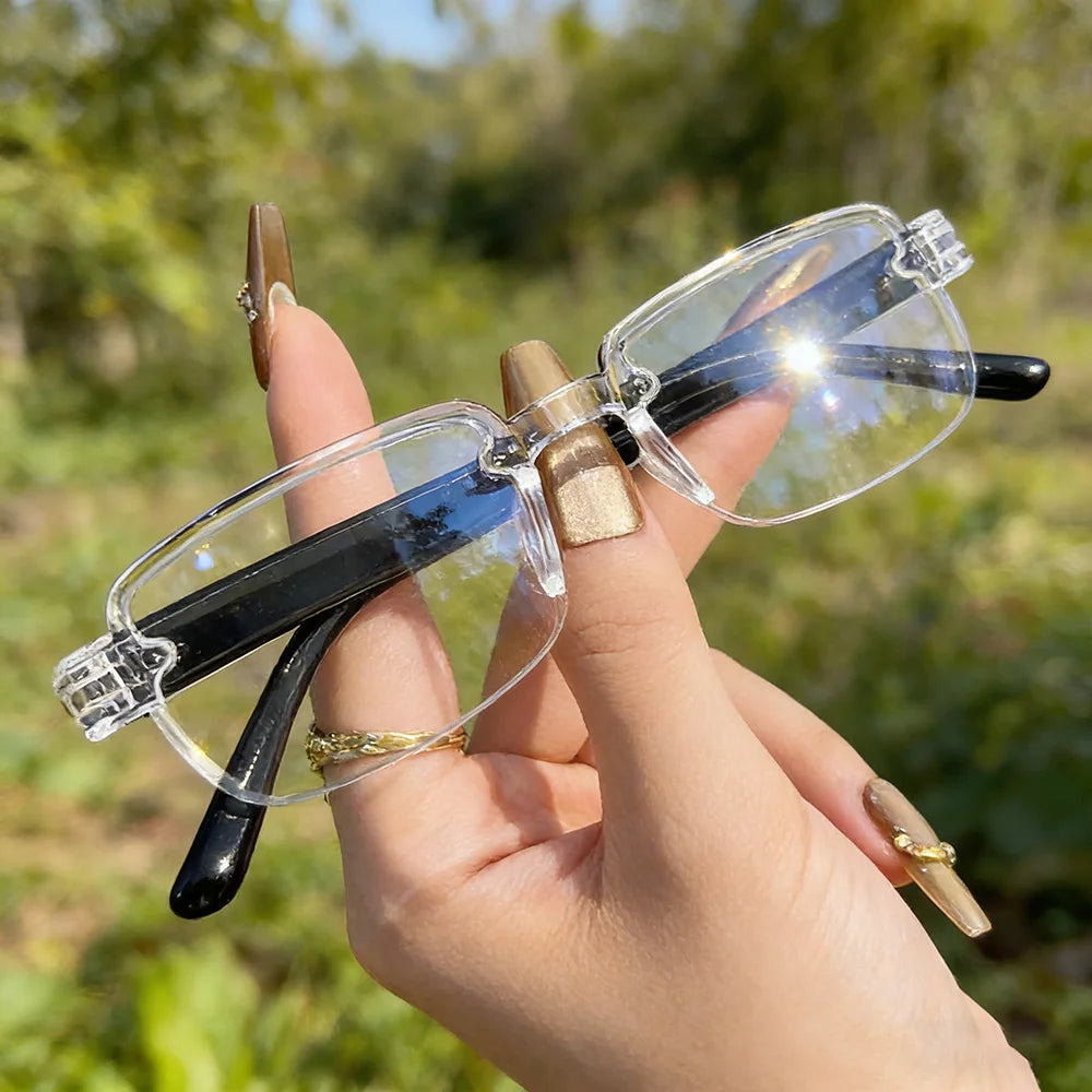 Retro Frameless HD Reading Glasses — Swuffy