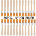 Nylon Paint Brushes Wooden Handles — Swuffy