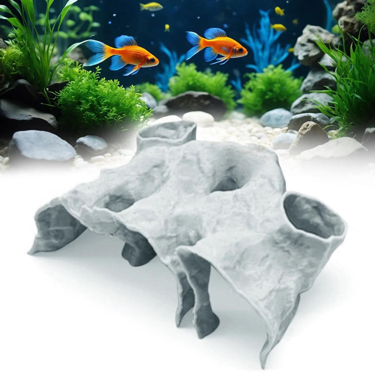 Gravel Tunnel Cave Aquarium Decor — Swuffy