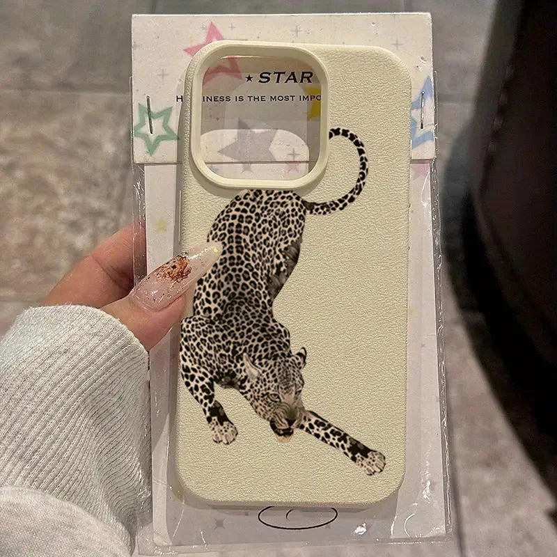 Cool Black Leopard Design Lychee — Swuffy