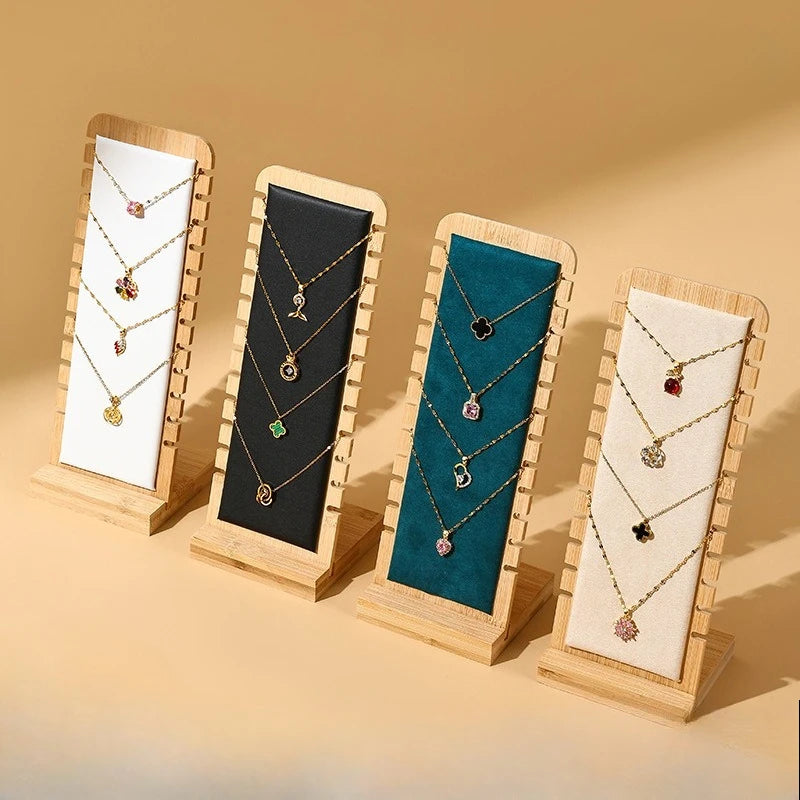 Wood Removable Necklace Display Stand — Swuffy
