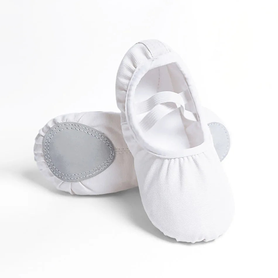 Girls Canvas Ballet Shoes Soft — Swuffy