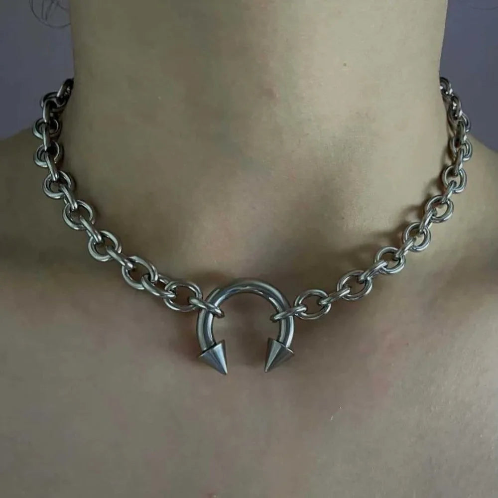 Punk Nose Clip Necklace Retro — Swuffy