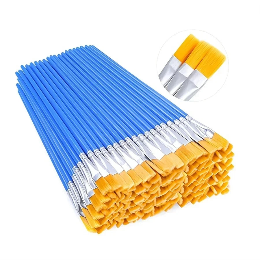 Painting Brushes Art Round Flat — Swuffy