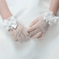Kids Lace Pearl Fishnet Gloves — Swuffy