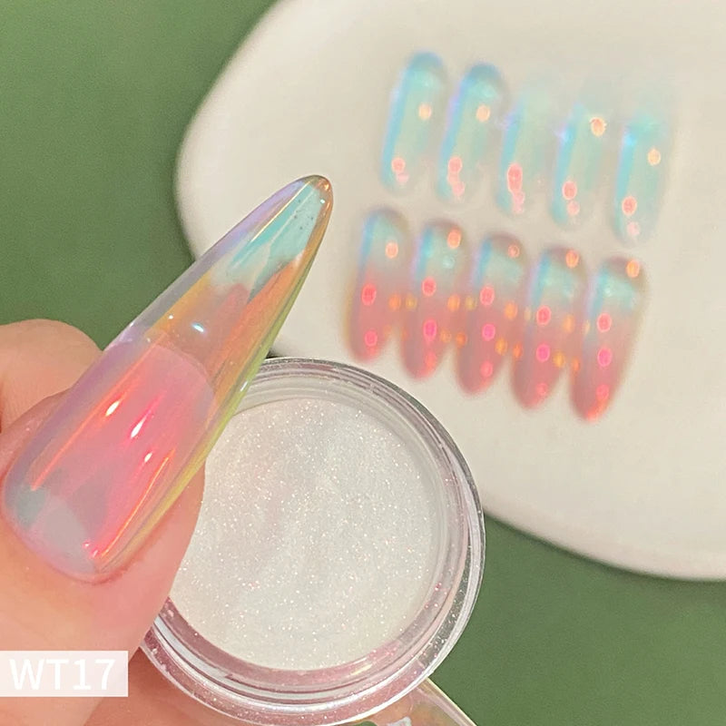 Plating Aurora Chrome Nail Powder — Swuffy