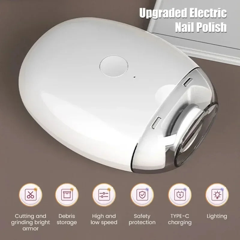 Electric Nail Clipper Cutter LED — Swuffy