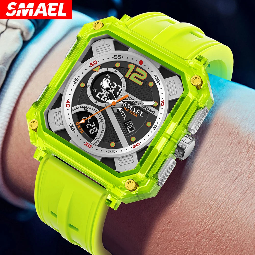 Smael Digital Light Stopwatch Waterproof — Swuffy